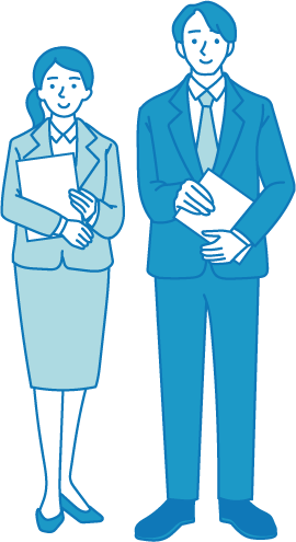 移行の設計を検討する担当者のイラスト