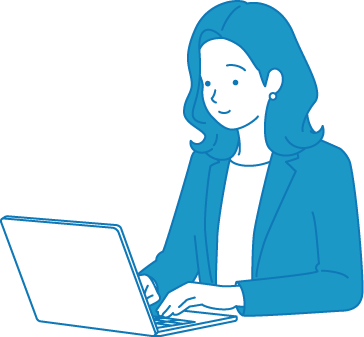 本番移行と公開を進める担当者のイラスト