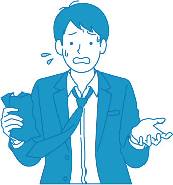 チャットツールの費用に悩む担当者のイラスト